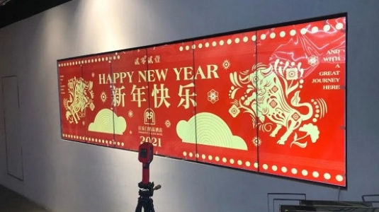 上海百樂門大酒店led透明屏、液晶拼接屏